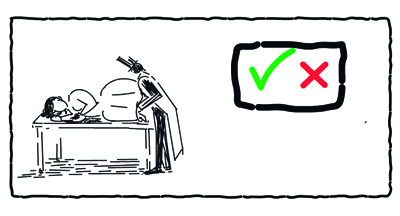 Medikua alboka erditzen laguntzen.